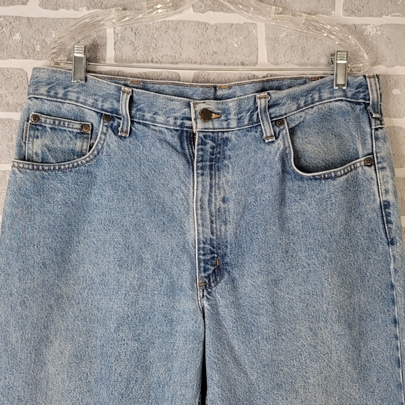 Carhartt Relaxed Fit Light Wash Denim Work Jean Men's Size 38 x 32 - Picture 3 of 14